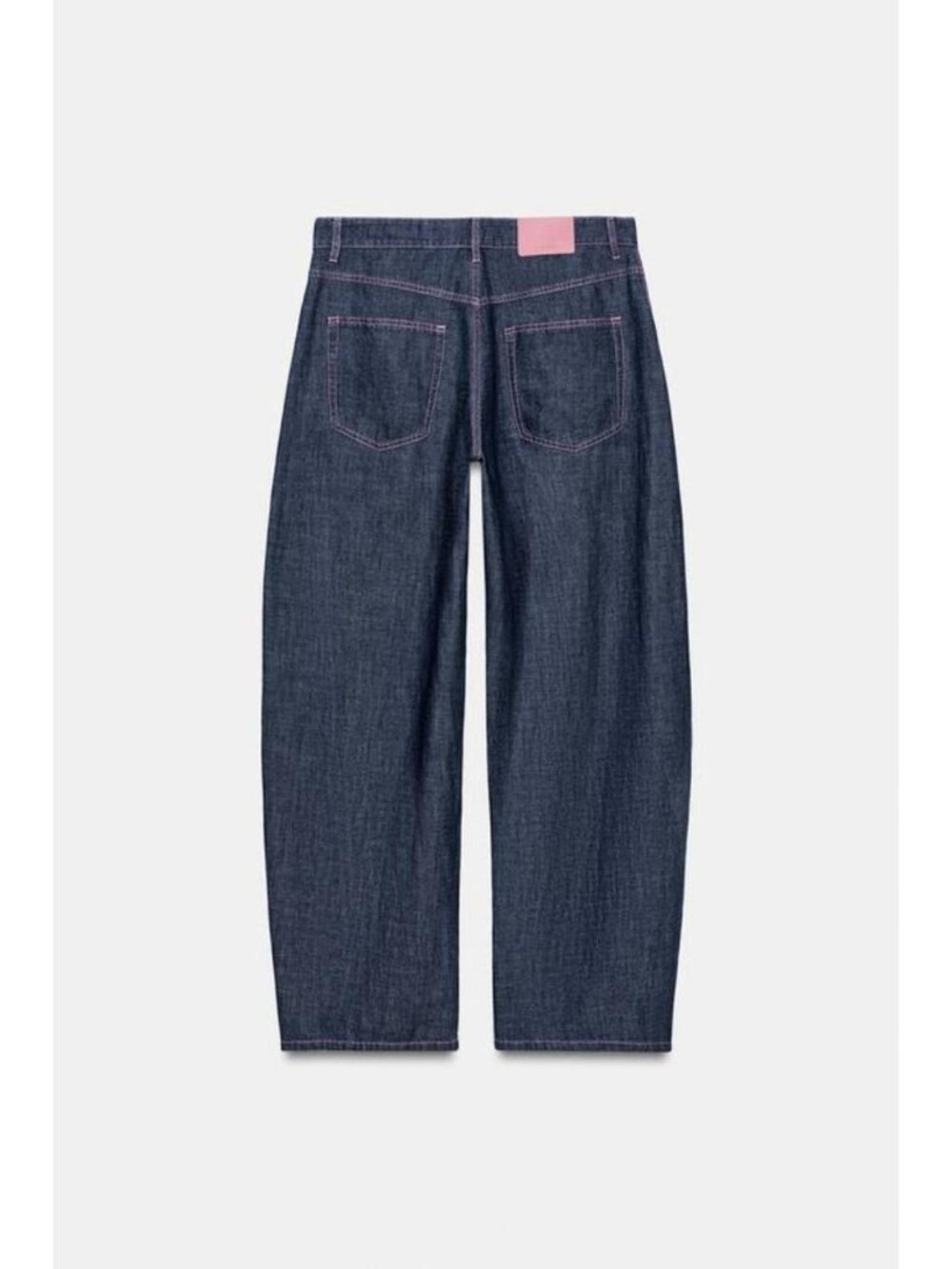 ZARA LINEN BARREL PANTS - Picture 8 of 9